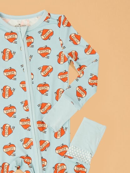 Mom Heart Tattoo Sleeper - TULLABEE