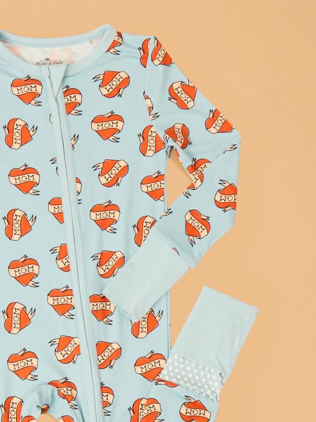 Mom Heart Tattoo Sleeper Detail 2 - TULLABEE