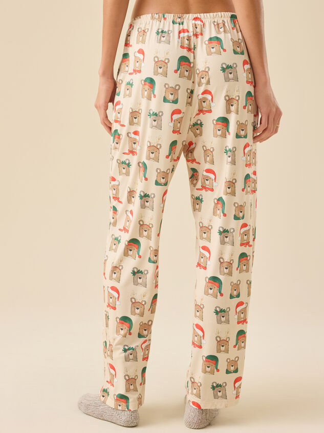 Beary Christmas Pajama Pant Detail 6 - TULLABEE