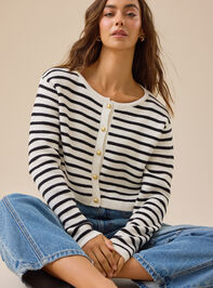 Cecilia Stripe Cardigan - TULLABEE