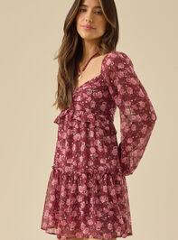Leanna Floral Mini Dress Detail 3 - TULLABEE