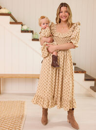 Anne Floral Corduroy Mama Dress - TULLABEE