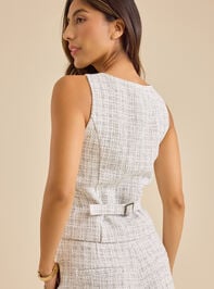 Devyn Tweed Vest Detail 5 - TULLABEE