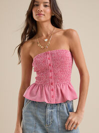 Emmaline Gingham Smocked Top - TULLABEE