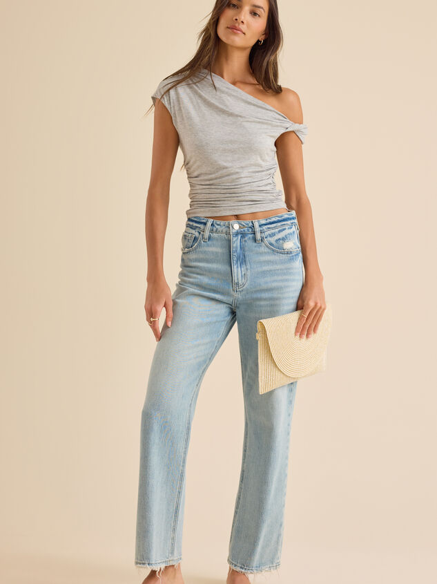 Shayla Asymmetrical Top Detail 2 - TULLABEE