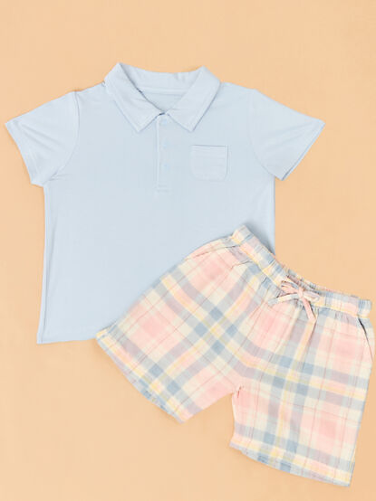 Mason Polo and Short Baby Set - TULLABEE