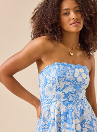 Jenna Strapless Mini Dress Detail 3 - TULLABEE