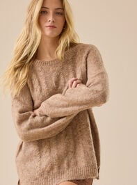 Terra Knit Cable Sweater Detail 2 - TULLABEE