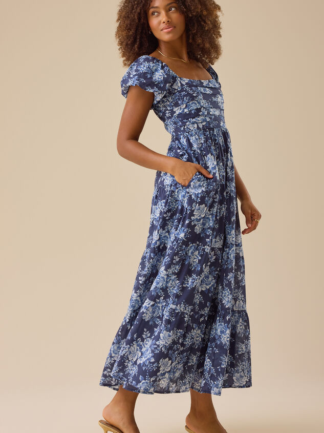 Stella Maris Floral Maxi Dress Detail 3 - TULLABEE