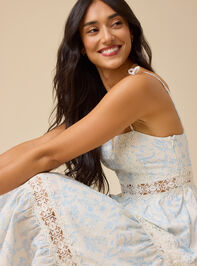 Sharen Floral Maxi Dress Detail 2 - TULLABEE