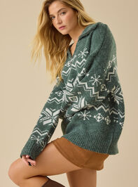 Jovie Fair Isle Sweater Detail 3 - TULLABEE