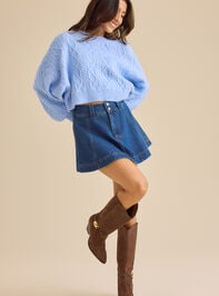 Carol Balloon Sleeve Pullover Detail 5 - TULLABEE