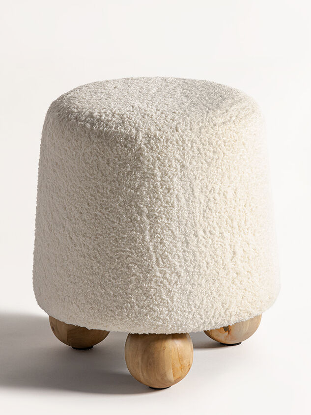 Flor Upholstered Round Stool Detail 3 - TULLABEE
