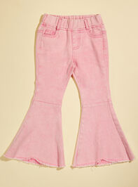 Macy Toddler Denim Flares Detail 2 - TULLABEE