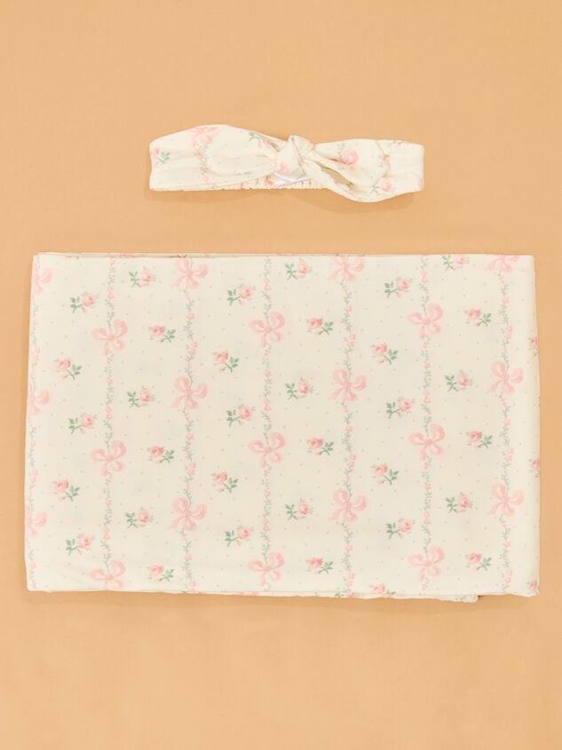 Buds & Bows Swaddle with Headband - TULLABEE