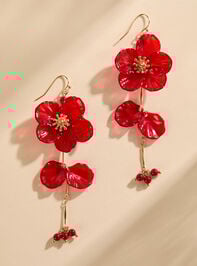 Flower Dangle Earrings - TULLABEE