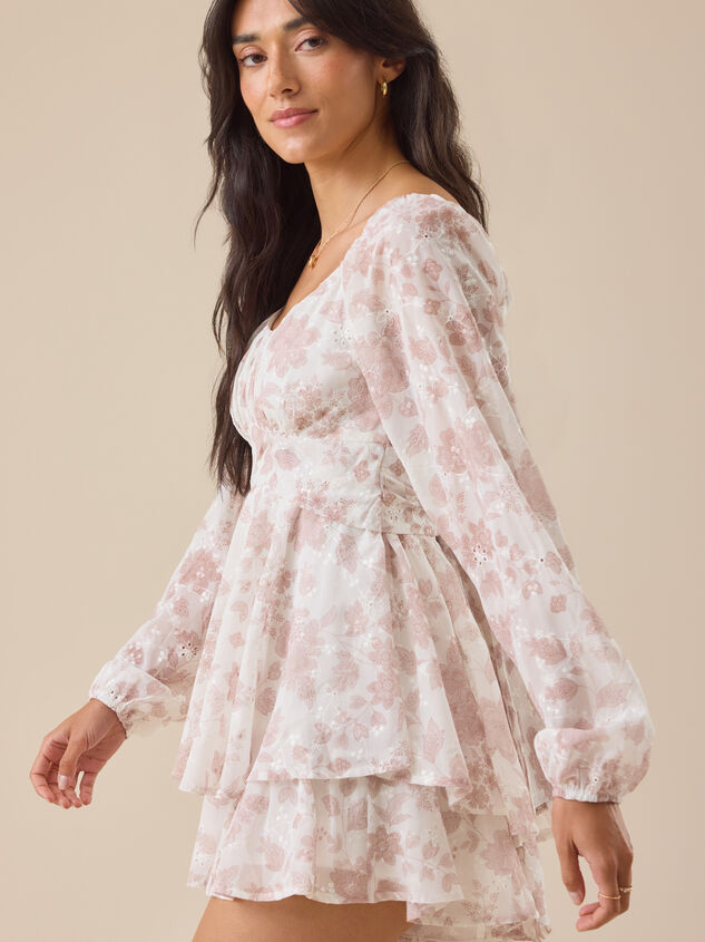 Gracie Long Sleeve Romper Detail 5 - TULLABEE