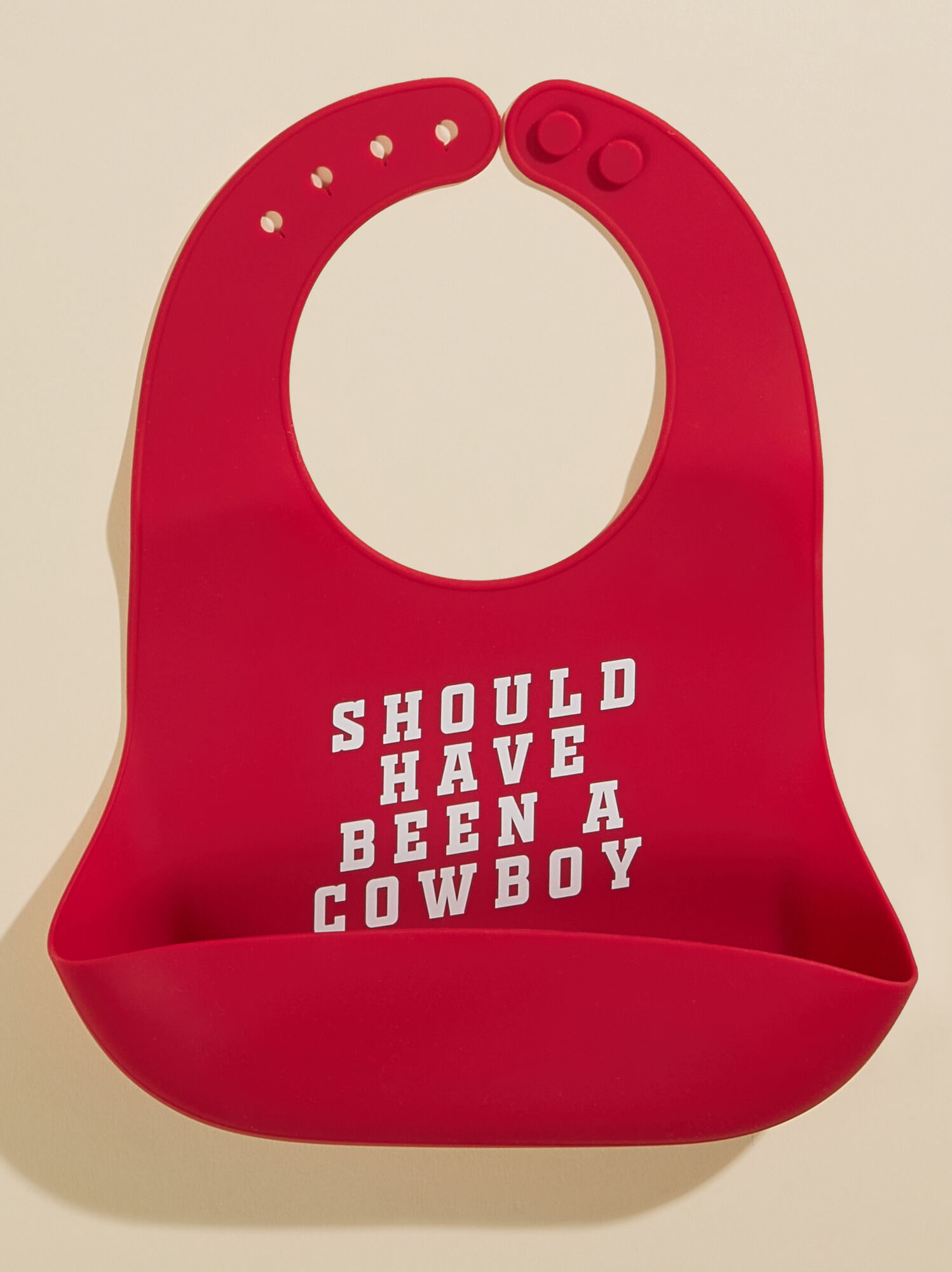 Should Have Been A Cowboy Red Wonder Bib Tullabee