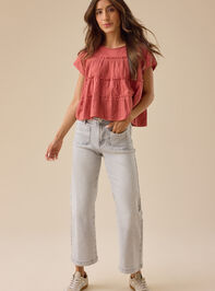 Alix Crop Wide Leg Jeans - TULLABEE