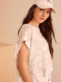 Fresh Air Camo Circle Back Tee Detail 4 - TULLABEE