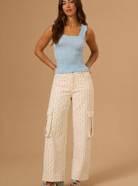 Blaire Seamless Floral Cami Detail 3 - TULLABEE