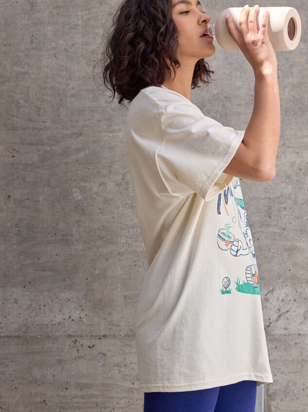 Tee Time Oversized Tee Detail 4 - TULLABEE