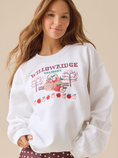 Willowridge Vermont Embroidered Crewneck - TULLABEE