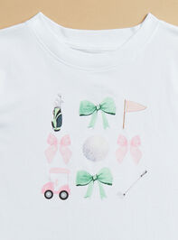 Golf Girl Coquette Tee Detail 2 - TULLABEE