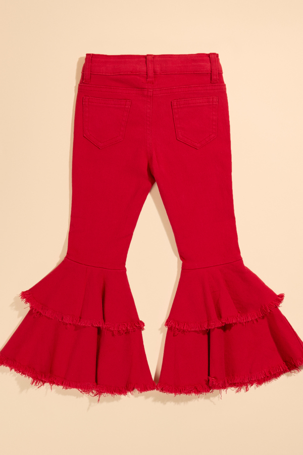 Monica Ruffle Tiered Pant Detail 3 - Altar'd State