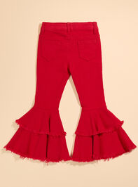 Monica Ruffle Tiered Pant Detail 3 - TULLABEE