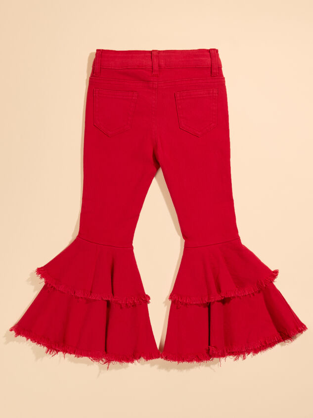 Monica Ruffle Tiered Pant Detail 3 - TULLABEE