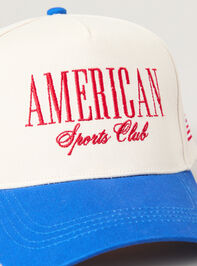 American Sports Club Trucker Hat Detail 2 - TULLABEE