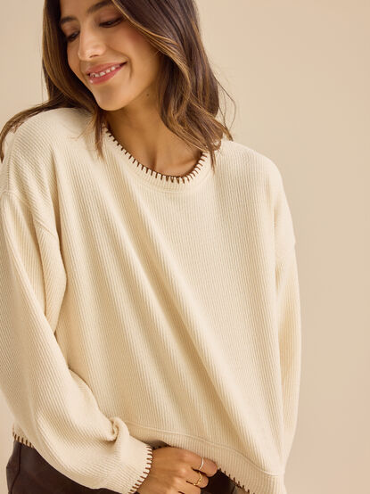 Jennine Whipstitch Top - TULLABEE