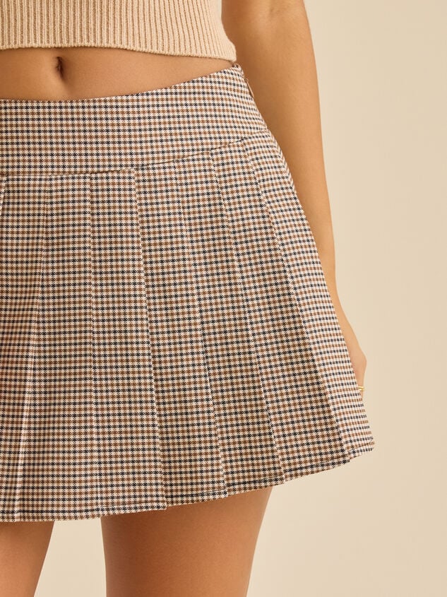 Paiton Plaid Cheer Skirt Detail 2 - TULLABEE