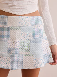 Comfort Patchwork Quilted Skort Detail 2 - TULLABEE