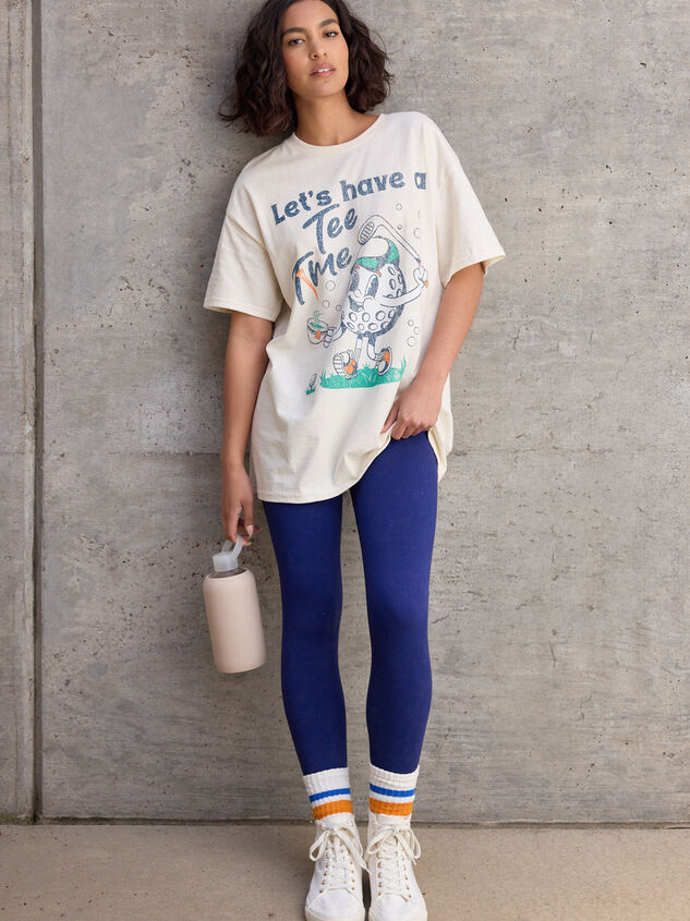 Tee Time Oversized Tee Detail 3 - TULLABEE