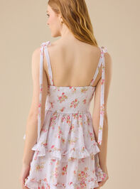 Arley Floral Mini Dress Detail 5 - TULLABEE