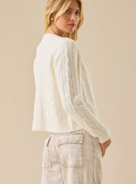 Harlow Pearl Button Cardigan Detail 6 - TULLABEE
