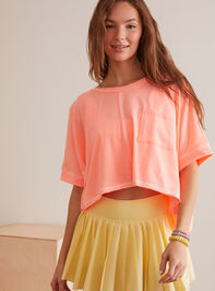 Work It Out Boxy Tee Detail 2 - TULLABEE