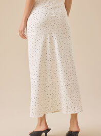 Frankie Polka Dot Midi Skirt Detail 5 - TULLABEE
