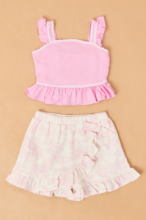 Tylee Ric Rac Top and Shorts Set - Altar'd State - 