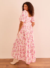 Wilow Floral Maxi Dress Detail 2 - TULLABEE