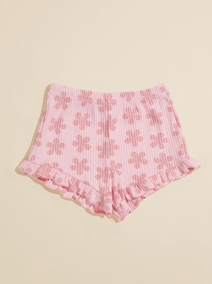 Marley Ribbed Floral Shorts - TULLABEE