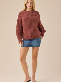Julianna Cozy Draped Sweater Detail 2 - TULLABEE