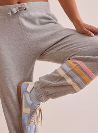Recharge Striped Joggers Detail 2 - TULLABEE