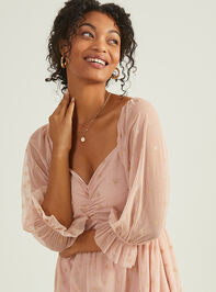 Belle Glitter Mama Dress Detail 3 - TULLABEE