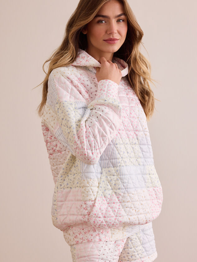 Move Free Patchwork Hoodie Detail 4 - TULLABEE