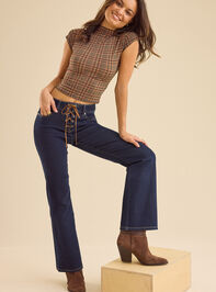 Collins Lace Up Jeans - TULLABEE