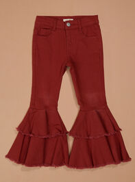 Taylor Tiered Ruffle Pant Detail 2 - TULLABEE
