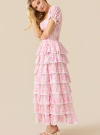 Zinny Floral Maxi Dress Detail 3 - TULLABEE